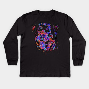 Colorful Rottweiler  - Metzgerhund Kids Long Sleeve T-Shirt